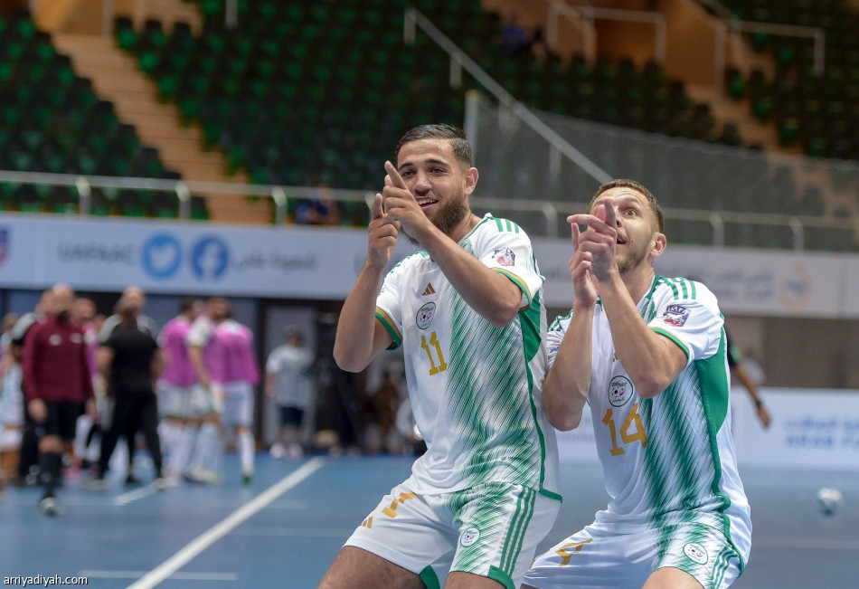 الأخضر يتعادل مع الجزائر في افتتاح «عربية» الصالات