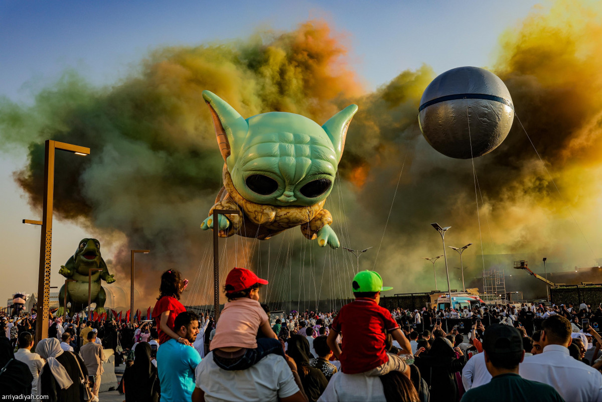 سماء الرياض تتلون