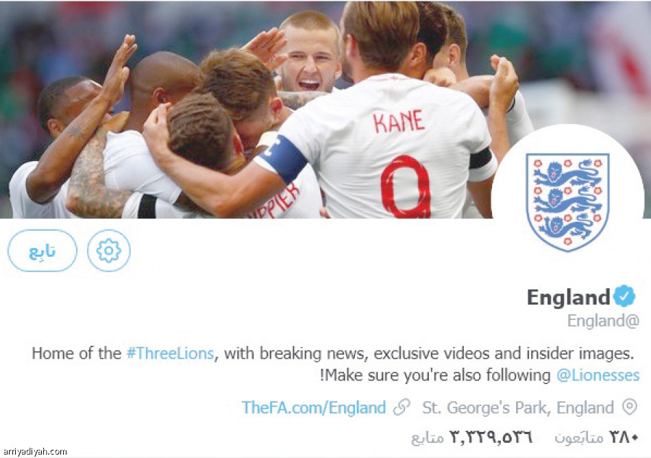 المكسيك..
الأكثر متابعة على تويتر