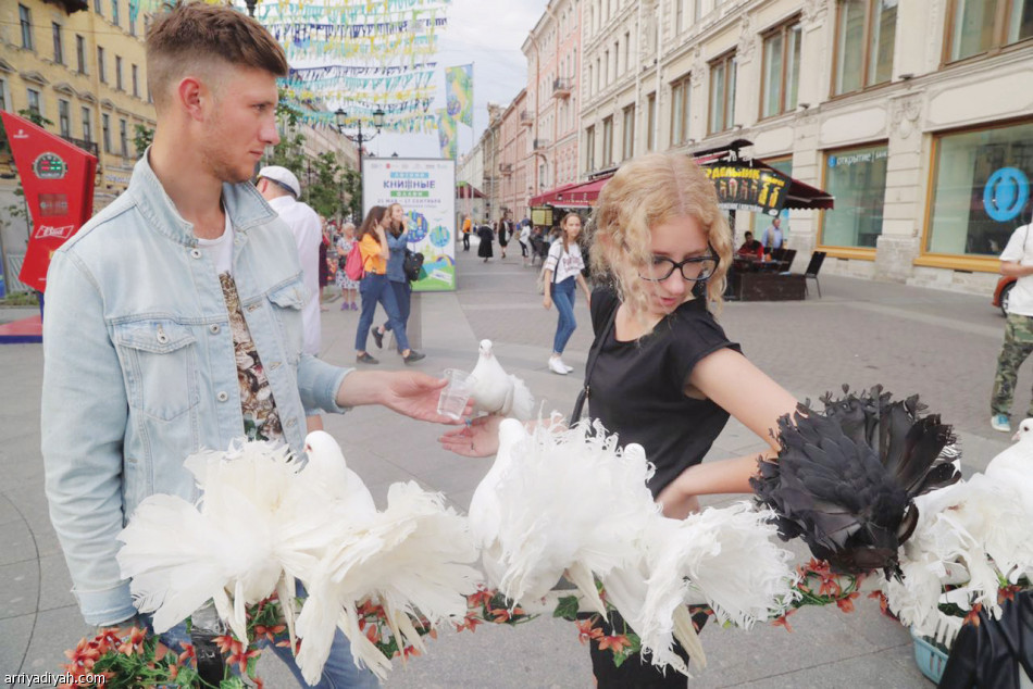 حمامة السلام..
الحفيد يرث مهنة الجدة
