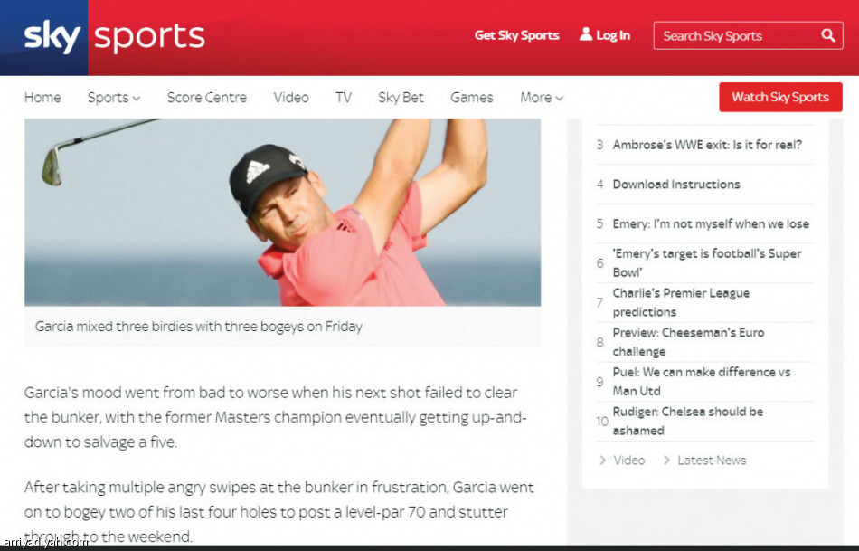 نجوم الجولف 
يتفاعلون مع بطولة السعودية