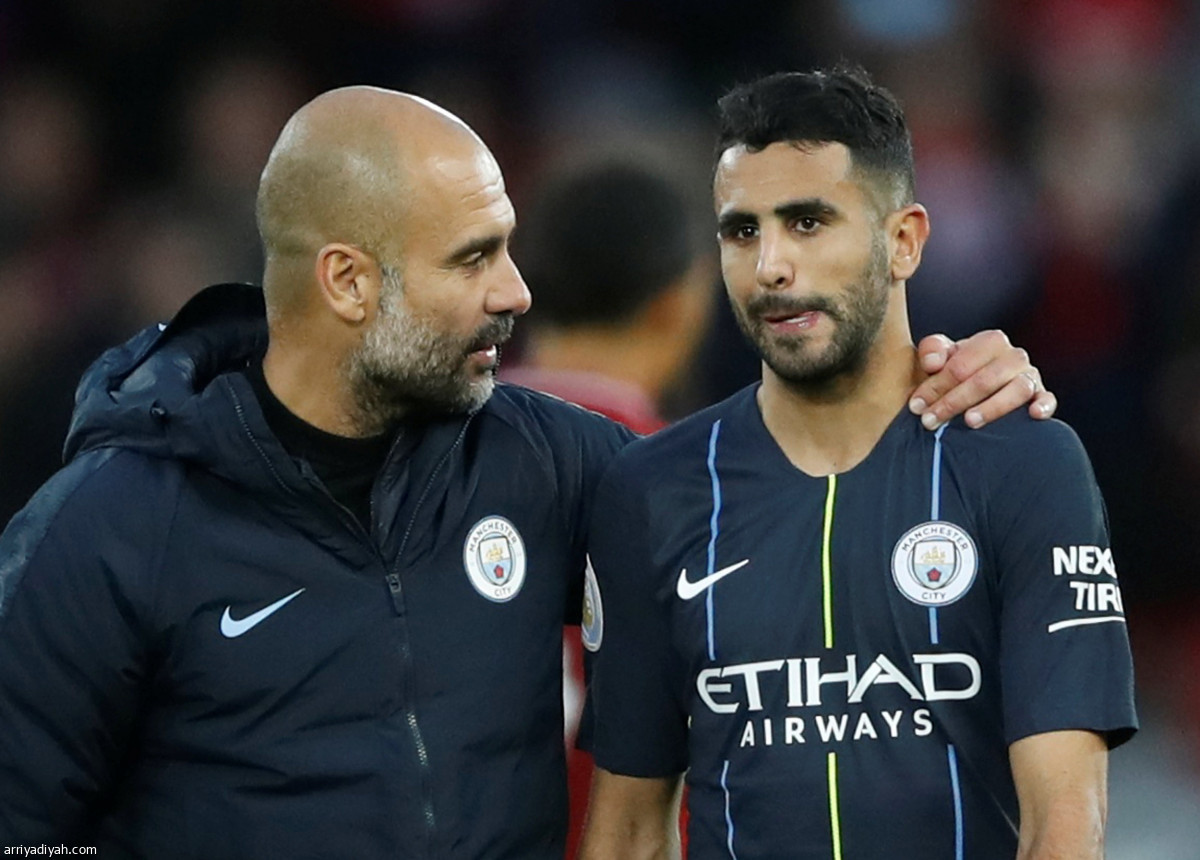 محرز يضيع السيتي